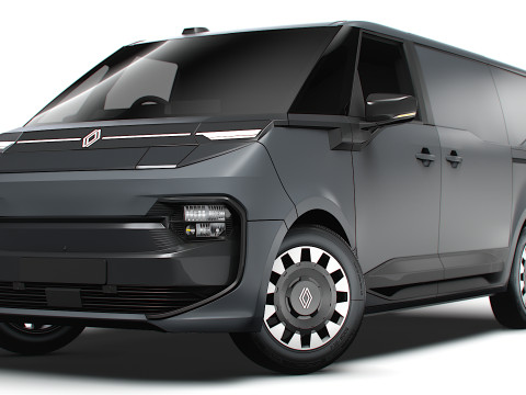Renault Trafic e Tech Panel Van 2025 Modello 3D