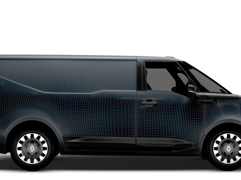 Renault Trafic e Tech Panel Van 2025 Modello 3D