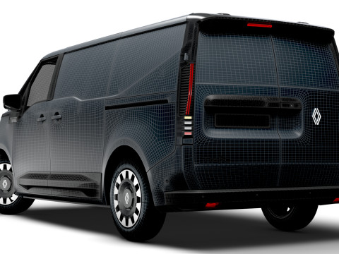 Renault Trafic e Tech Panel Van 2025 Modello 3D