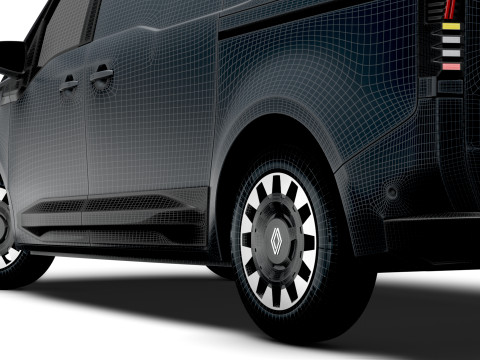 Renault Trafic e Tech Panel Van 2025 Modello 3D