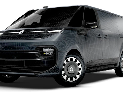 Renault Trafic e Tech Furgone 2025 Modello 3D