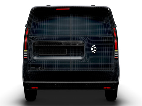 Renault Trafic e Tech Panel Van 2025 Modello 3D