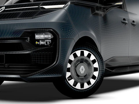 Renault Trafic e Tech Furgone 2025 Modello 3D