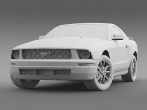ford mustang 2005 3D Model