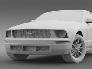 ford mustang 2005 3D Model