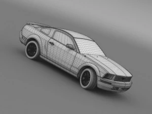 ford mustang 2005 3D Model