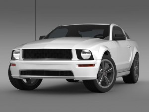 ford mustang bullit 2008 Modelo 3D