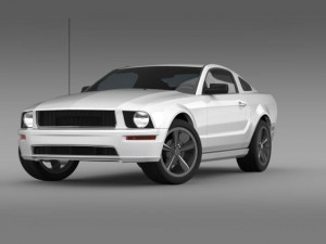 ford mustang bullit 2008 Modelo 3D