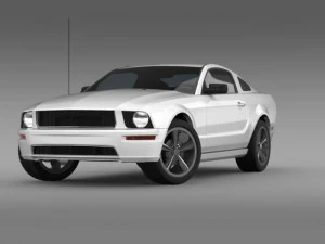 ford mustang bullit 2008 3D Model