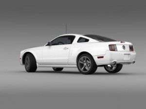 ford mustang bullit 2008 Modelo 3D