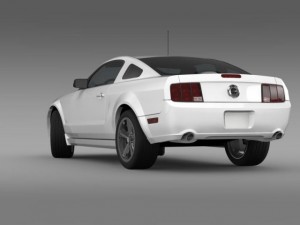 ford mustang bullit 2008 Modelo 3D