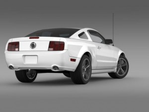 ford mustang bullit 2008 Modelo 3D