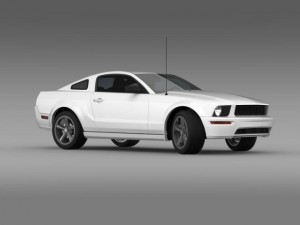 ford mustang bullit 2008 Modelo 3D