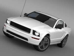 ford mustang bullit 2008 Modelo 3D