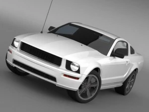 ford mustang bullit 2008 3D Model