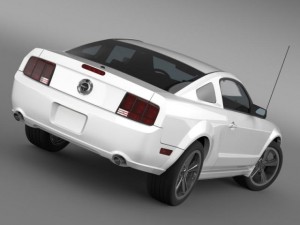 ford mustang bullit 2008 Modelo 3D