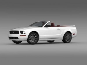 ford mustang convertible 2005 Model 3D