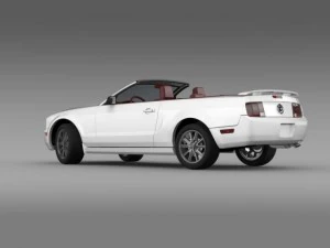फोर्ड मस्टैंग कन्वर्टिबल 2005 3D मॉडल