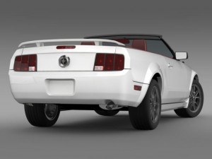 ford mustang convertible 2005 Model 3D