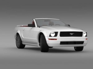 ford mustang convertible 2005 Model 3D