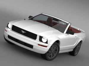 फोर्ड मस्टैंग कन्वर्टिबल 2005 3D मॉडल