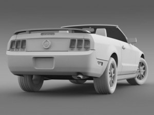 ford mustang convertible 2005 Model 3D