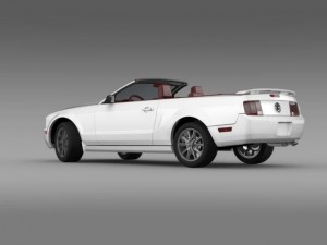 ford mustang convertible gt 2005 3D 模型