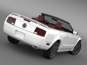 ford mustang convertible gt 2005 3D 模型