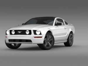 ford mustang glassroof gt 2009 Modèle 3D