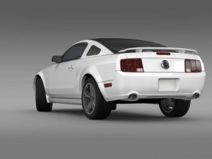 ford mustang glassroof gt 2009 Modèle 3D