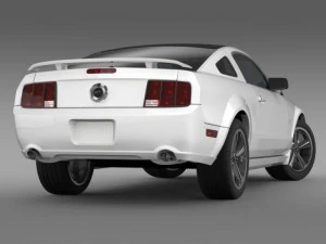 ford mustang glassroof gt 2009 3D Model