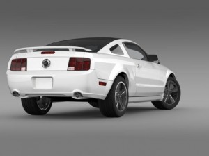 ford mustang glassroof gt 2009 Modèle 3D