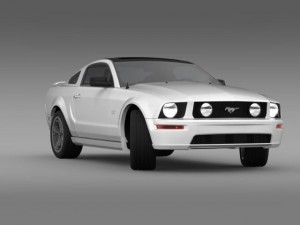 ford mustang glassroof gt 2009 Modèle 3D