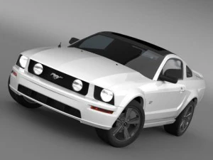 ford mustang glassroof gt 2009 3D Model