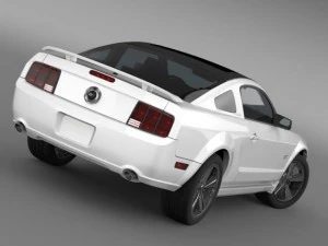 ford mustang glassroof gt 2009 3D Model