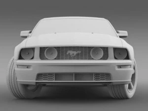 ford mustang glassroof gt 2009 3D Model