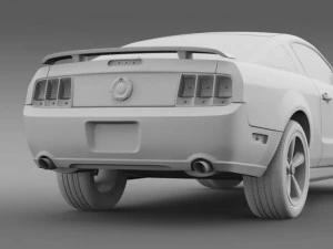 ford mustang glassroof gt 2009 3D Model