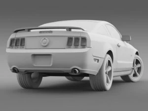 ford mustang glassroof gt 2009 3D Model