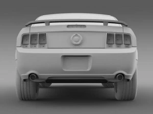 ford mustang glassroof gt 2009 3D Model