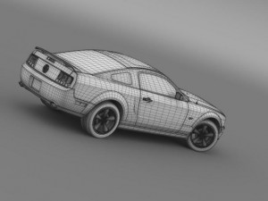 ford mustang glassroof gt 2009 Modèle 3D