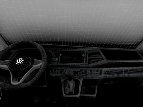 VW Transporter Van T6 L1H1 HQ Int Valve 2020 3D Model