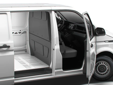 VW Transporter Van T6 L2H1 HQ Int 2020 3D Model