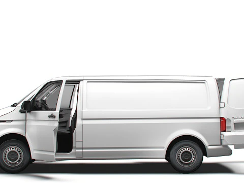 VW Transporter Van T6 L2H1 HQ Int 2020 3D Model