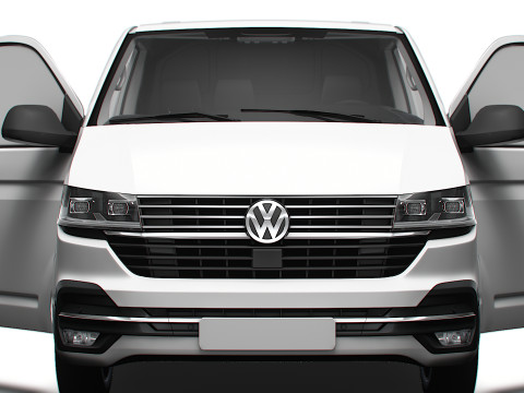 VW Transporter Van T6 L2H1 HQ Int 2020 3D Model