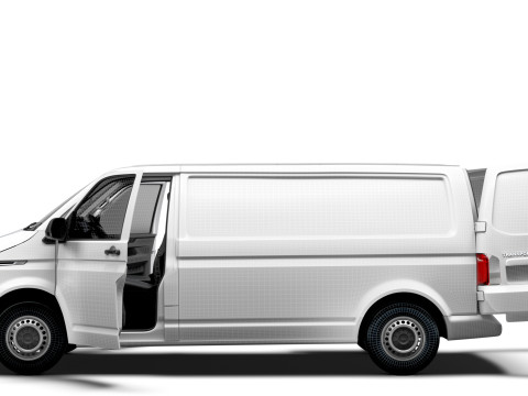 VW Transporter Van T6 L2H1 HQ Int 2020 3D Model