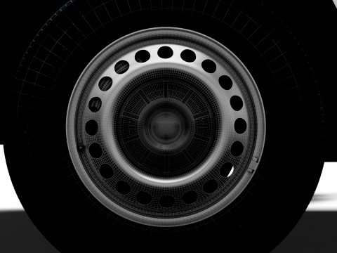 VW Transporter Van T6 L2H1 HQ Int 2020 3D Model