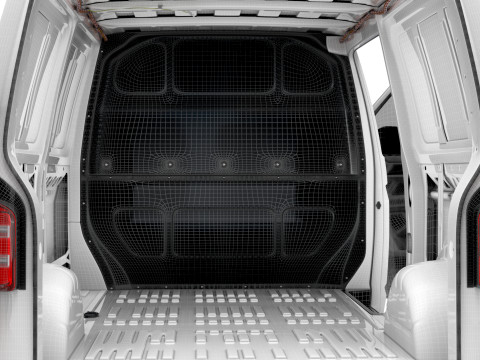 VW Transporter Van T6 L2H1 HQ Int 2020 3D Model