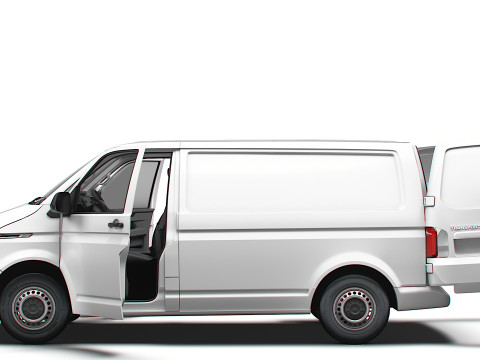 VW Transporter Van T61 L1H1 HQ Int 2020 3D Model