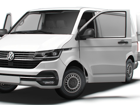 VW Transporter Van T61 L1H1 HQ Int 2020 3D Model