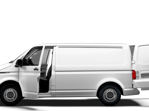 VW Transporter Van T61 L1H1 HQ Int 2020 3D Model
